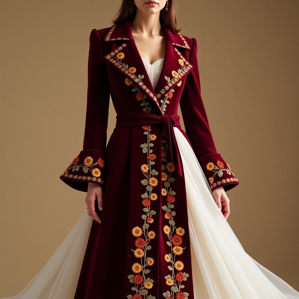Royal Moroccan Floral Vine Couture