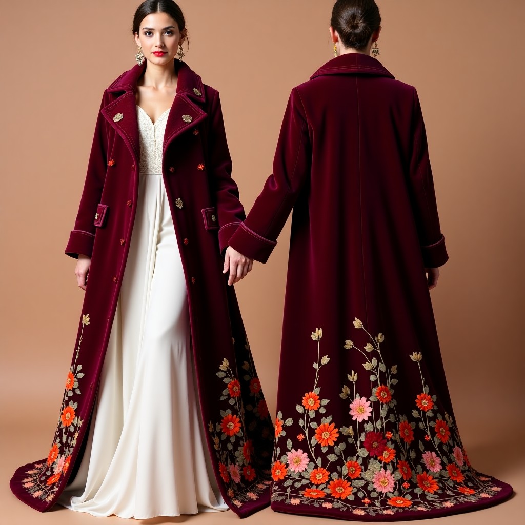 Regal Botanical Arabesque Couture Wear