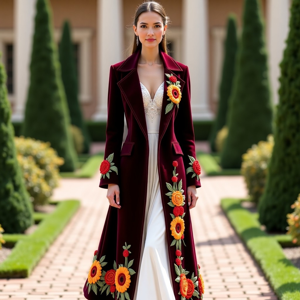 Majestic Floral Arabesque Couture