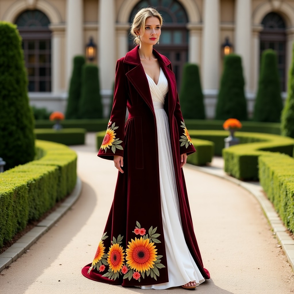 Opulent Blossom Scroll Moroccan Wear