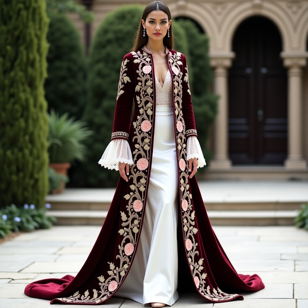 Luxurious Arabesque Garden Gown