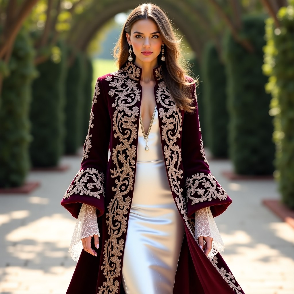 Refined Moroccan Blossom Trail Couture