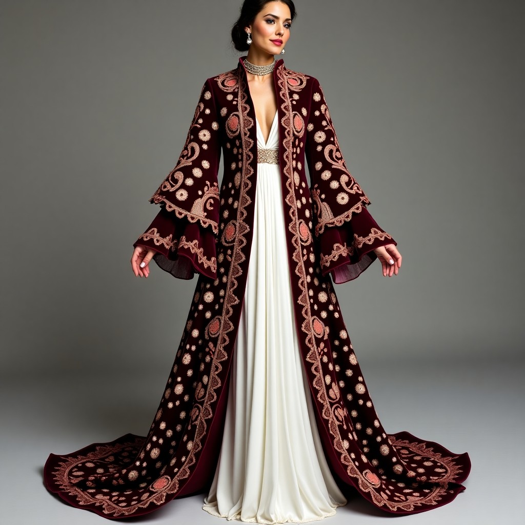 Grand Moroccan Floral Heritage Fashion