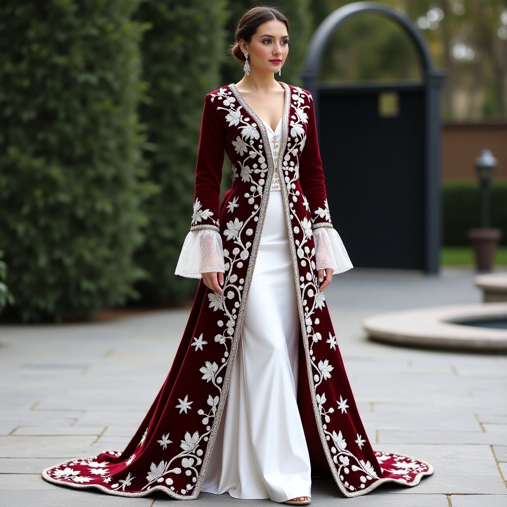 Opulent Moroccan Leaf Arabesque Couture