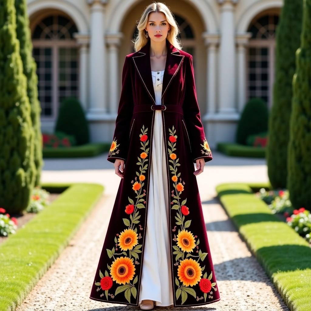 Luxurious Moroccan Leaf Vine Gown
