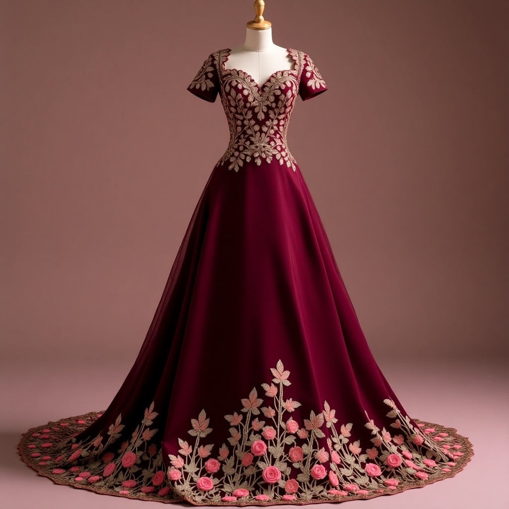 Iconic Macedonian Floral Heritage Dress