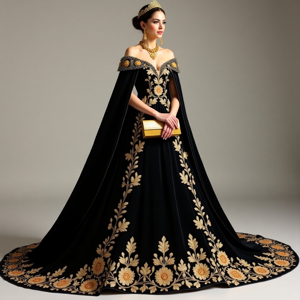 Magnificent Macedonian Vine Trail Dress