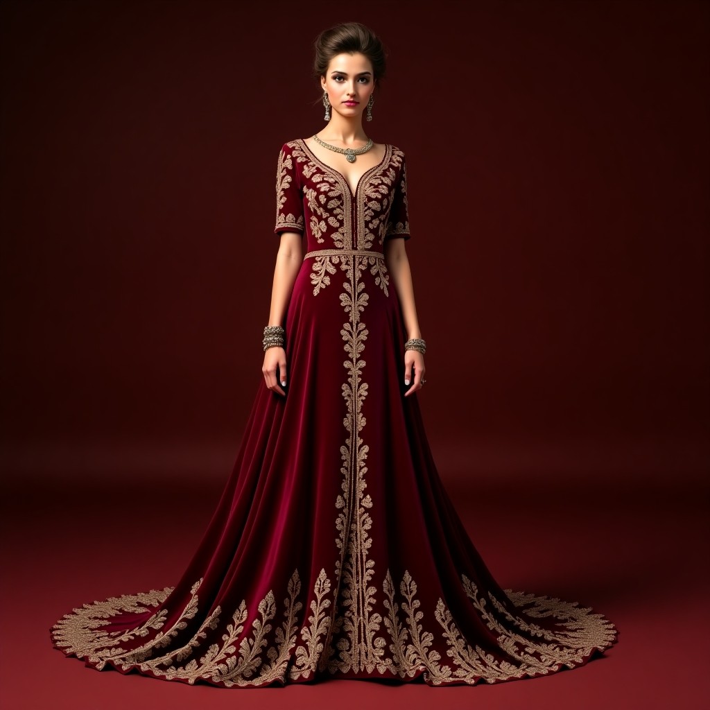 Elegant Heritage Embroidered MACEDONIAN FOLK DRESS
