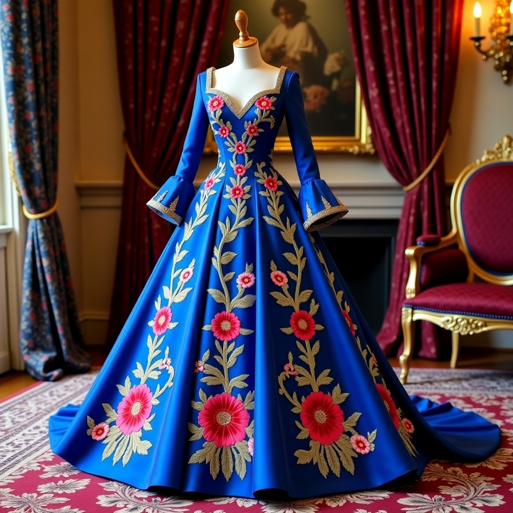 Ornamental Rose Garden Ball Gown