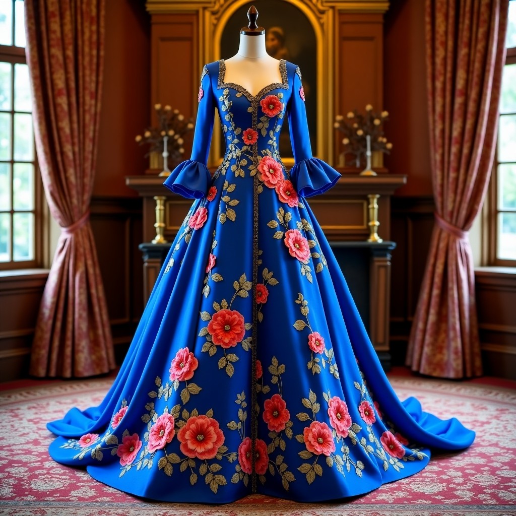 Premium Garden Scrollwork Couture Ball Gown