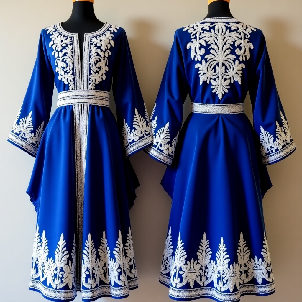 Luxury Women's Jacket with Ornamental Floral Embroidery