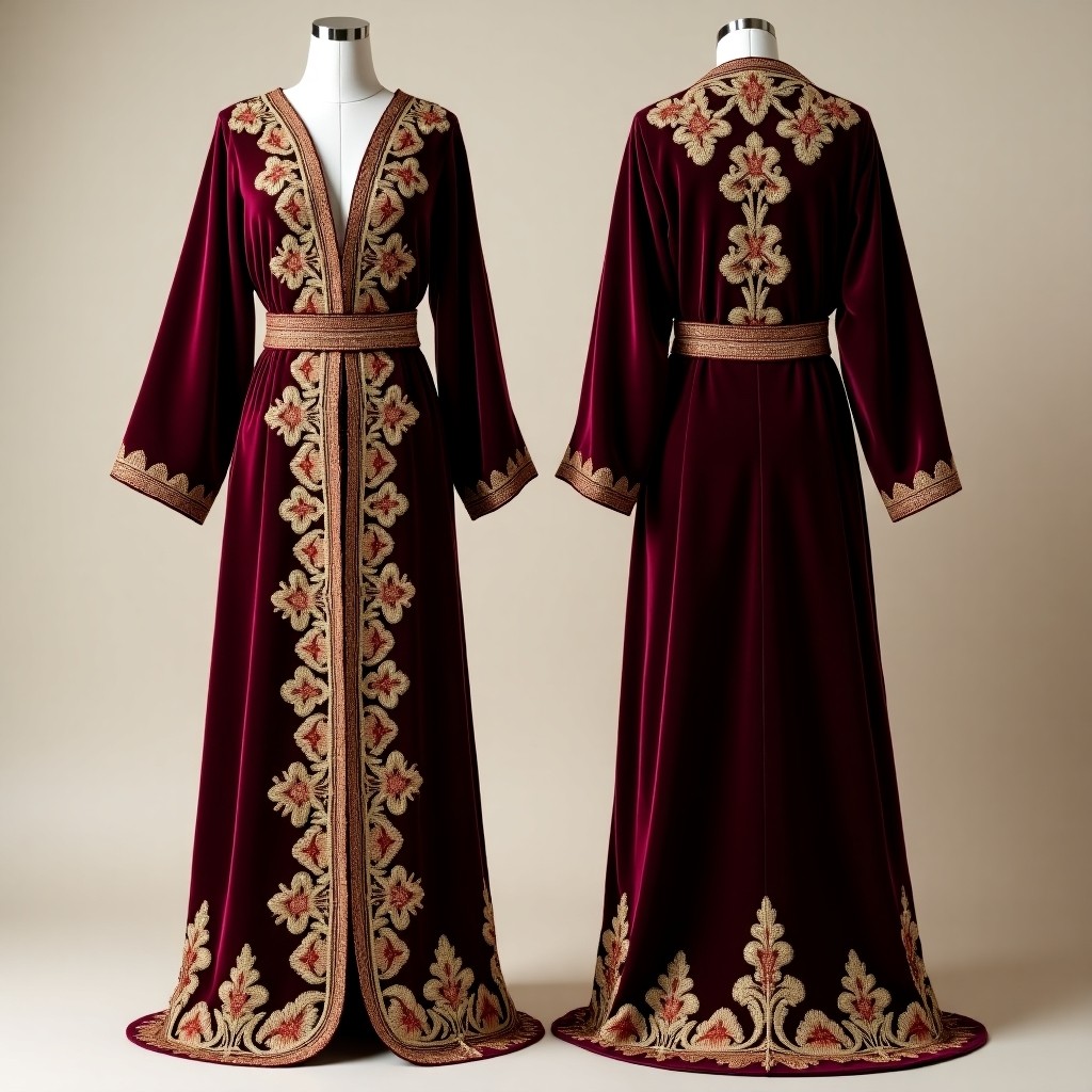 Women's Festive Jacket with Intricate Ornamental Motifs